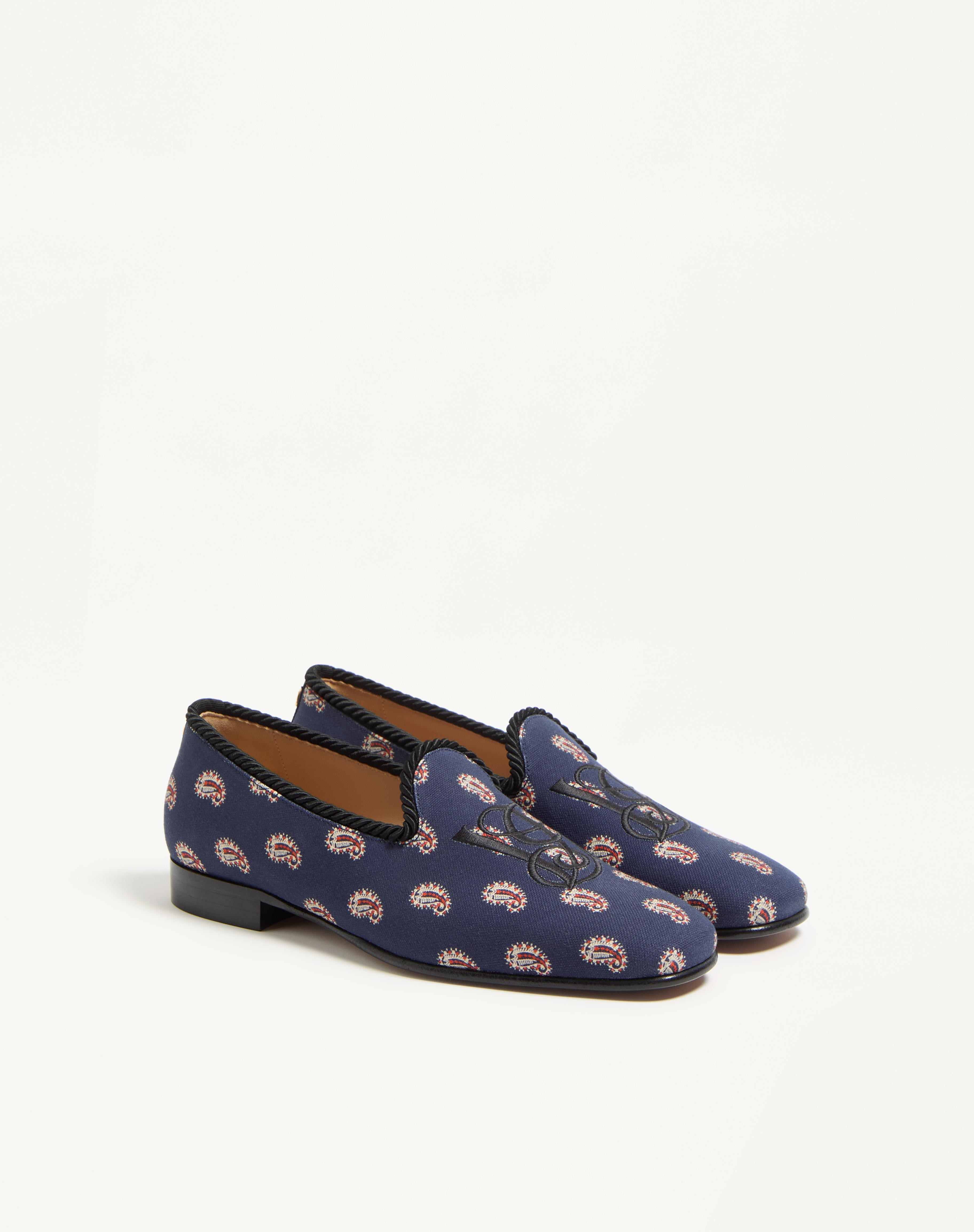 LES ALCÔVETTES LOAFER IN VOYAGE IMAGINAIRE CANVAS FABRIC - 3