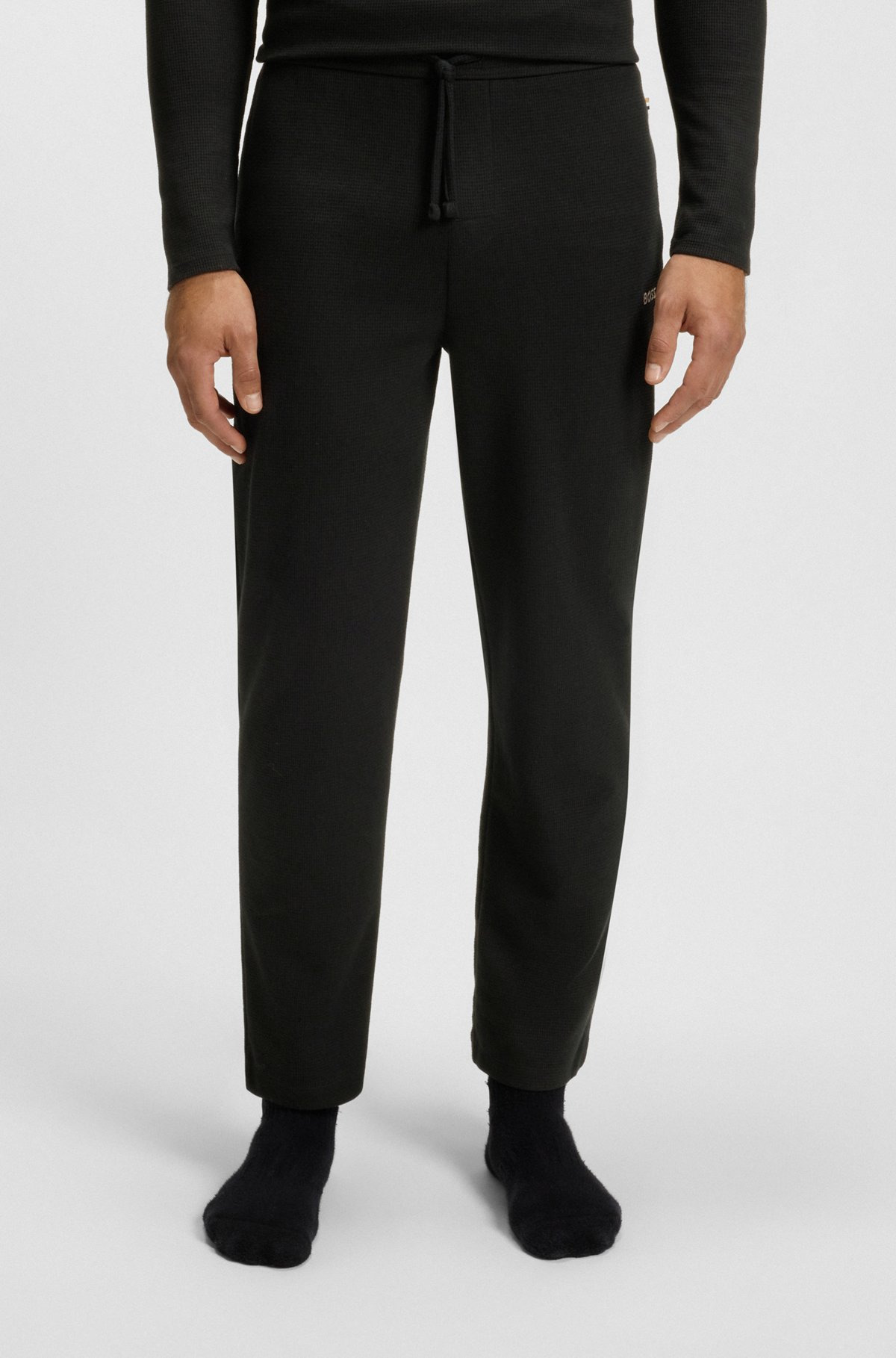 PAJAMA BOTTOMS WITH EMBROIDERED LOGO - 2