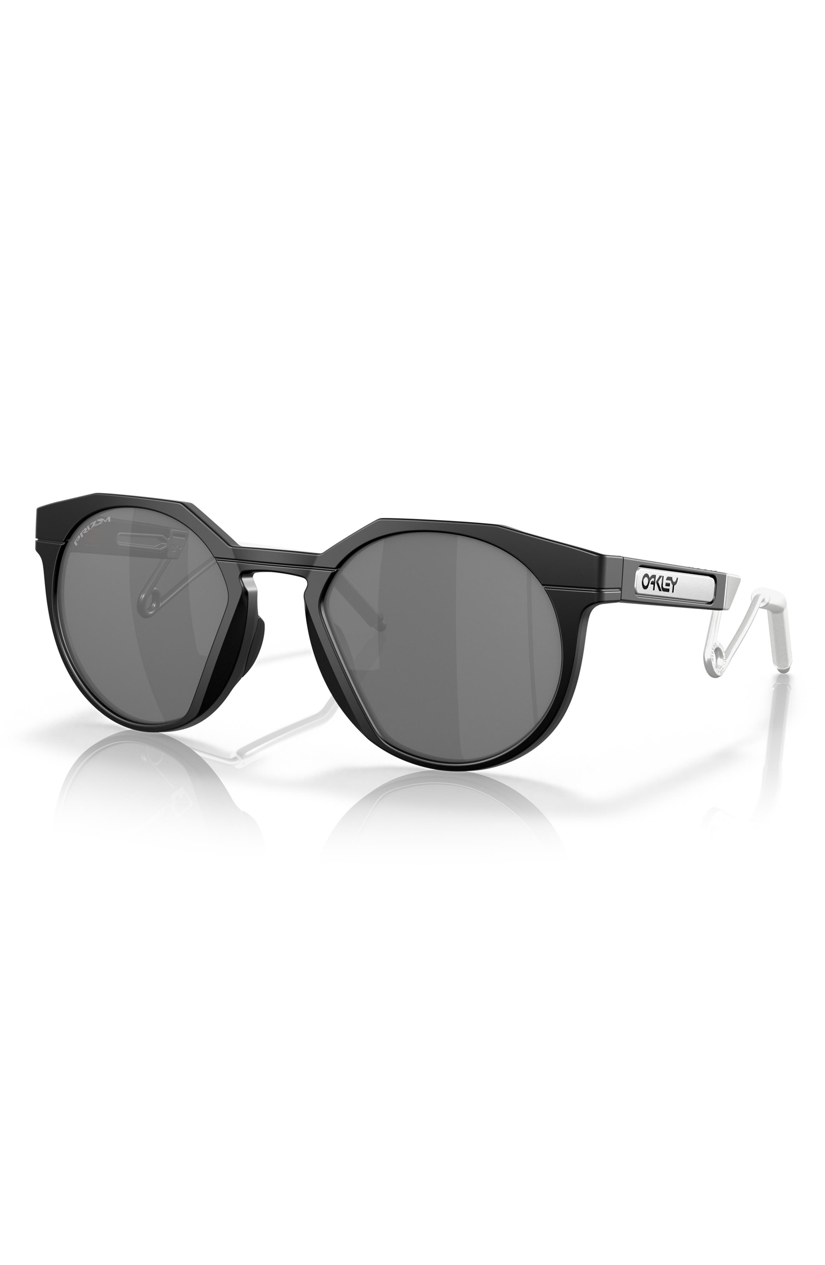 Oakley HSTN 52mm Prizm™ Round Sunglasses in Matte Black at Nordstrom - 2