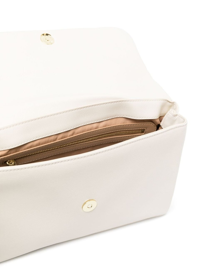 logo-lettering faux leather tote bag 6