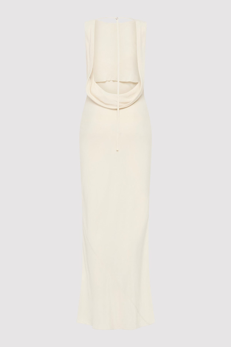 ST. AGNI Draped Cowl Dress - Dove outlook