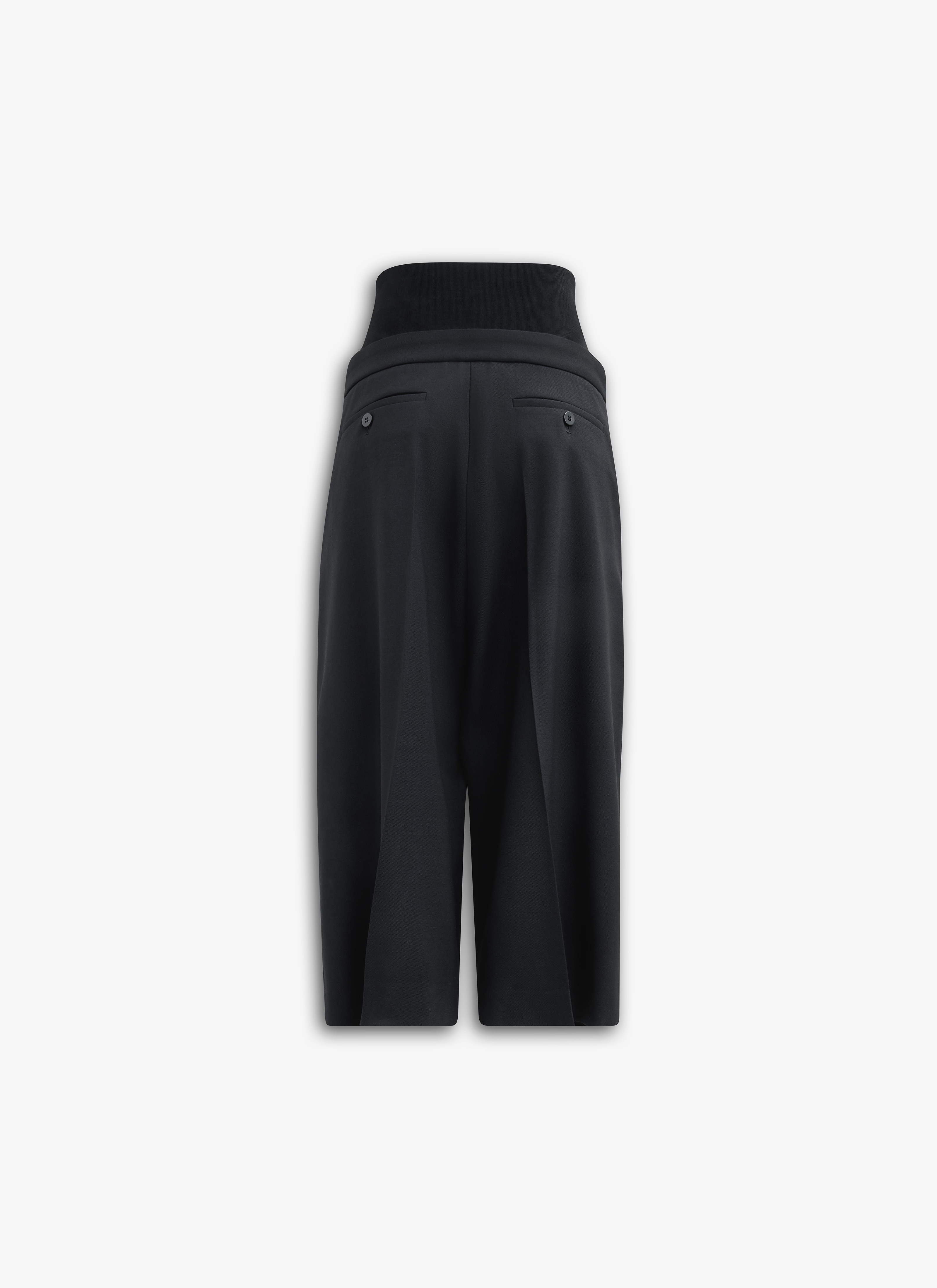 WOOL GABARDINE BERMUDA SHORTS - 4