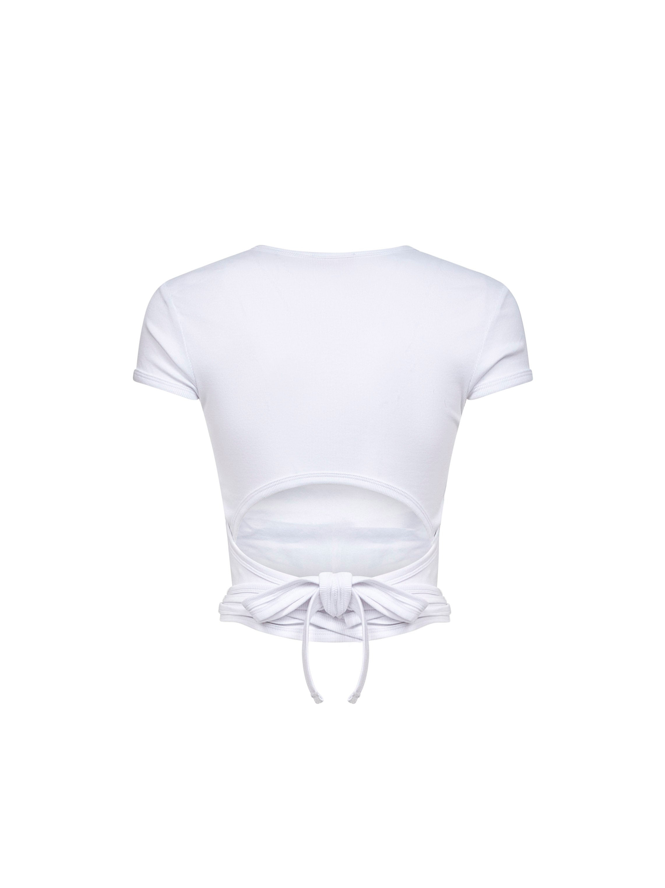 White ribbed cotton T-Bunny-Tail T-shirt - 2