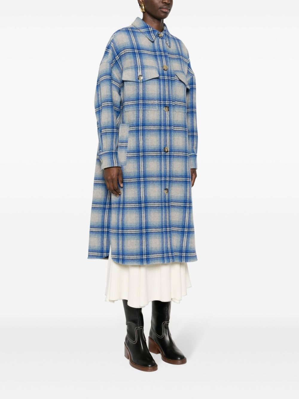 Fontizi checked coat - 3