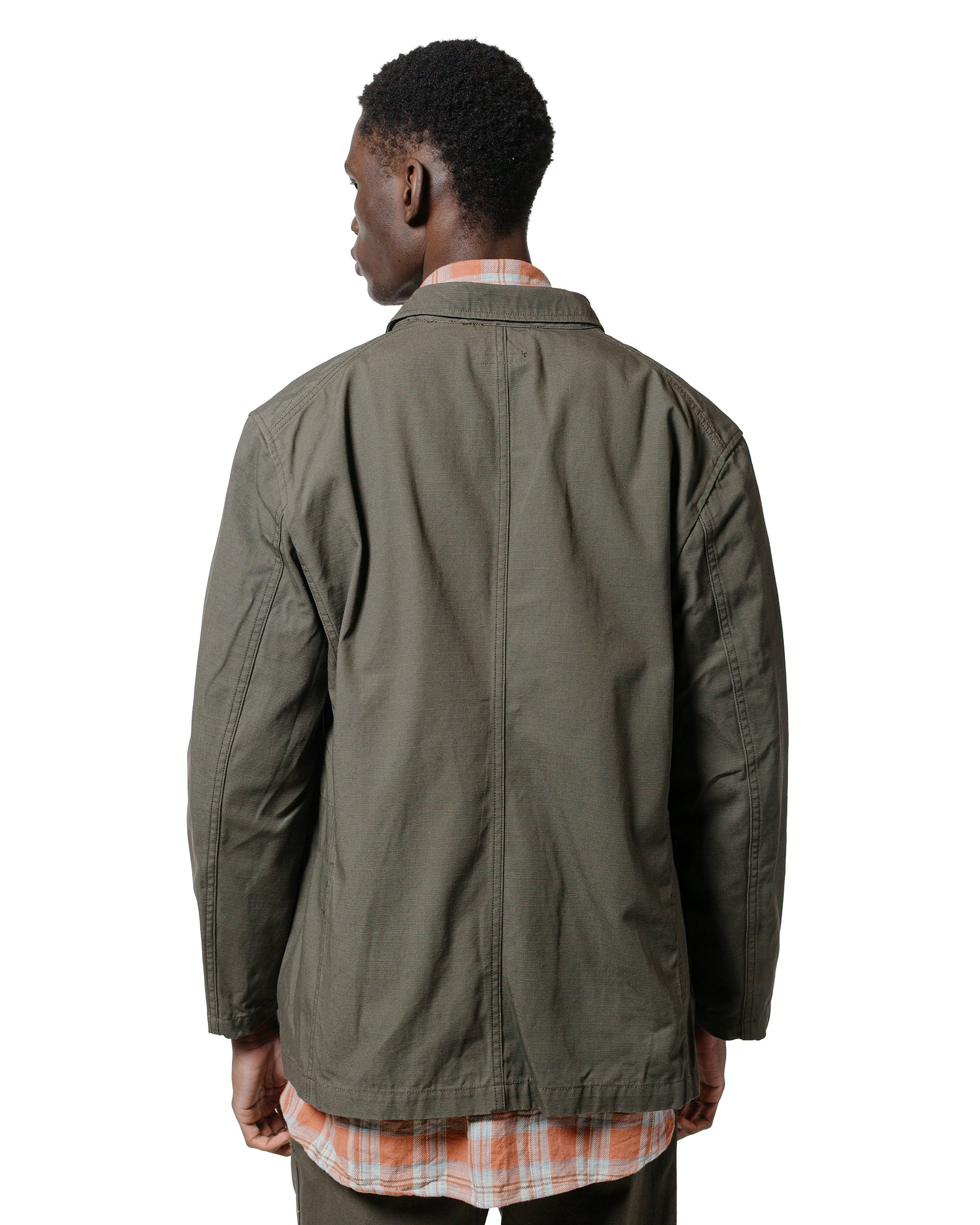 Bedford Jacket Olive Heavyweight Cotton Ripstop - 3