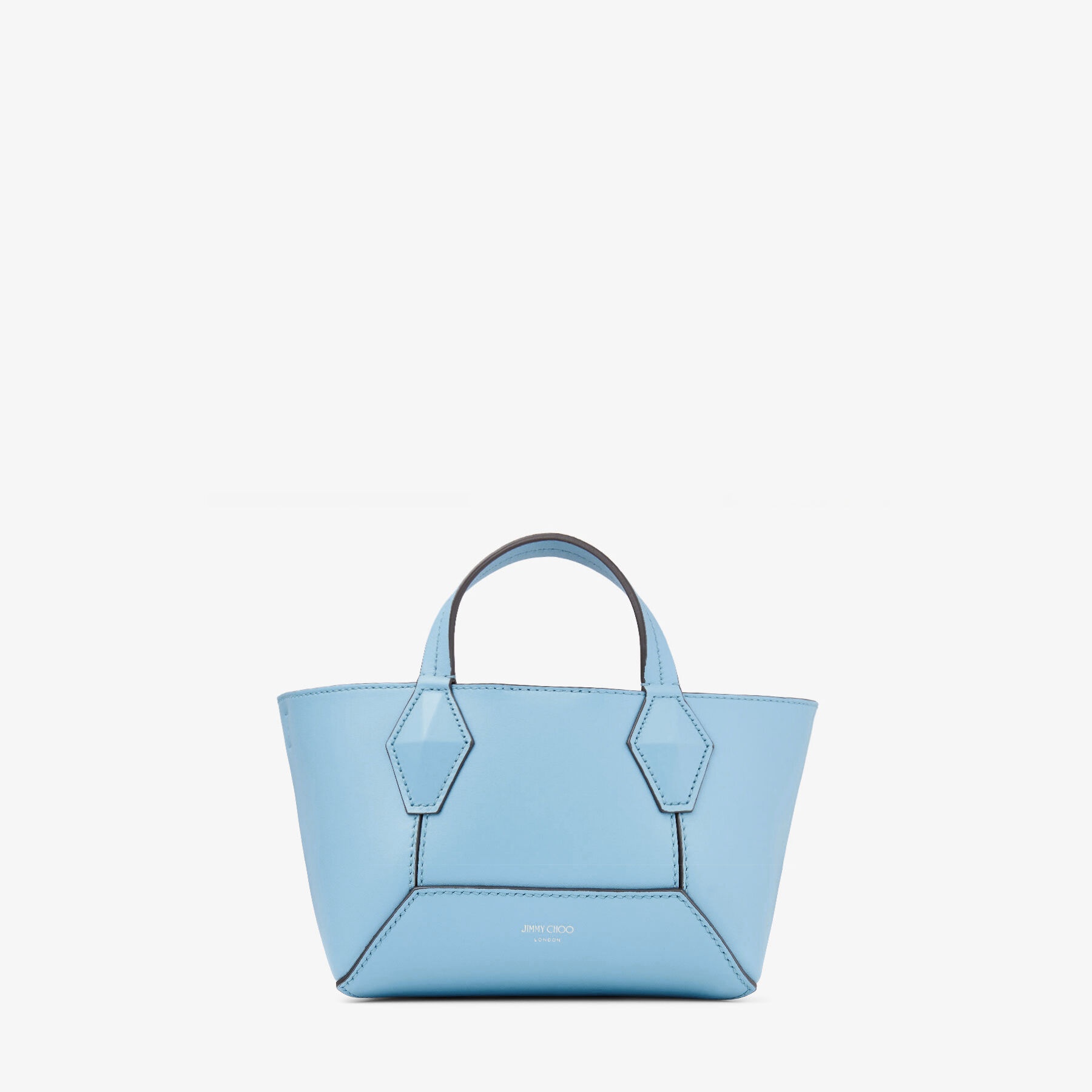 Diamond Tote XS
Dusty Blue Leather Mini Tote Bag - 1