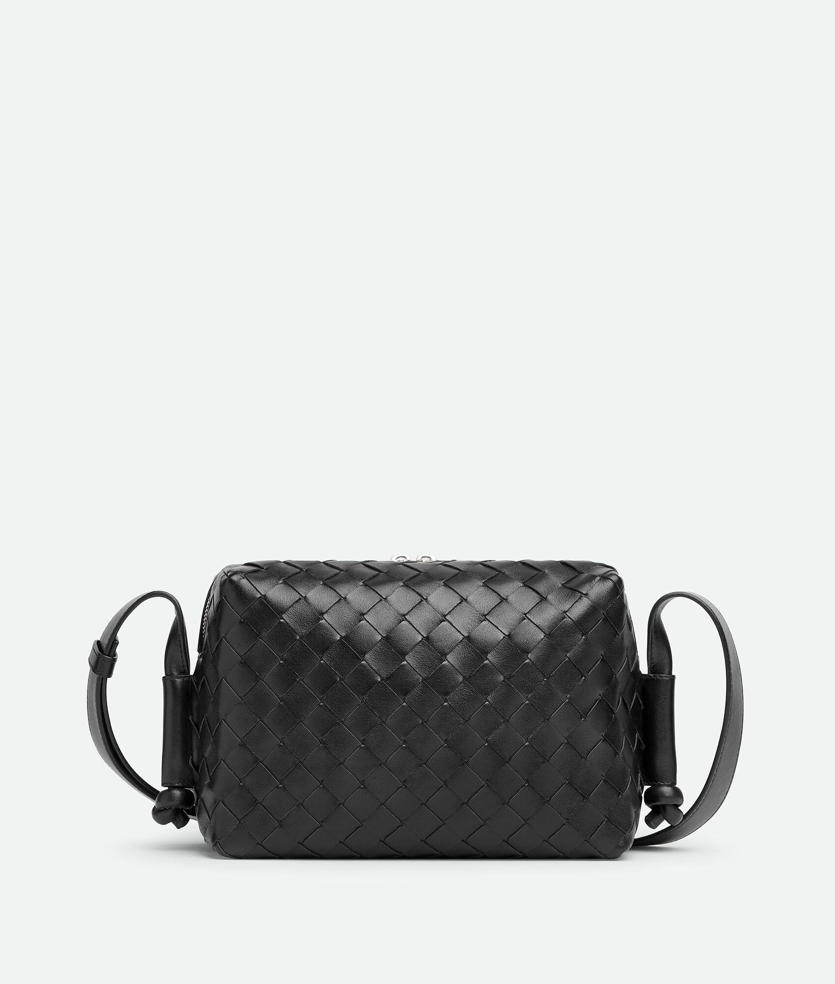 Bottega Veneta Loop Knot Woven Leather Crossbody Bag