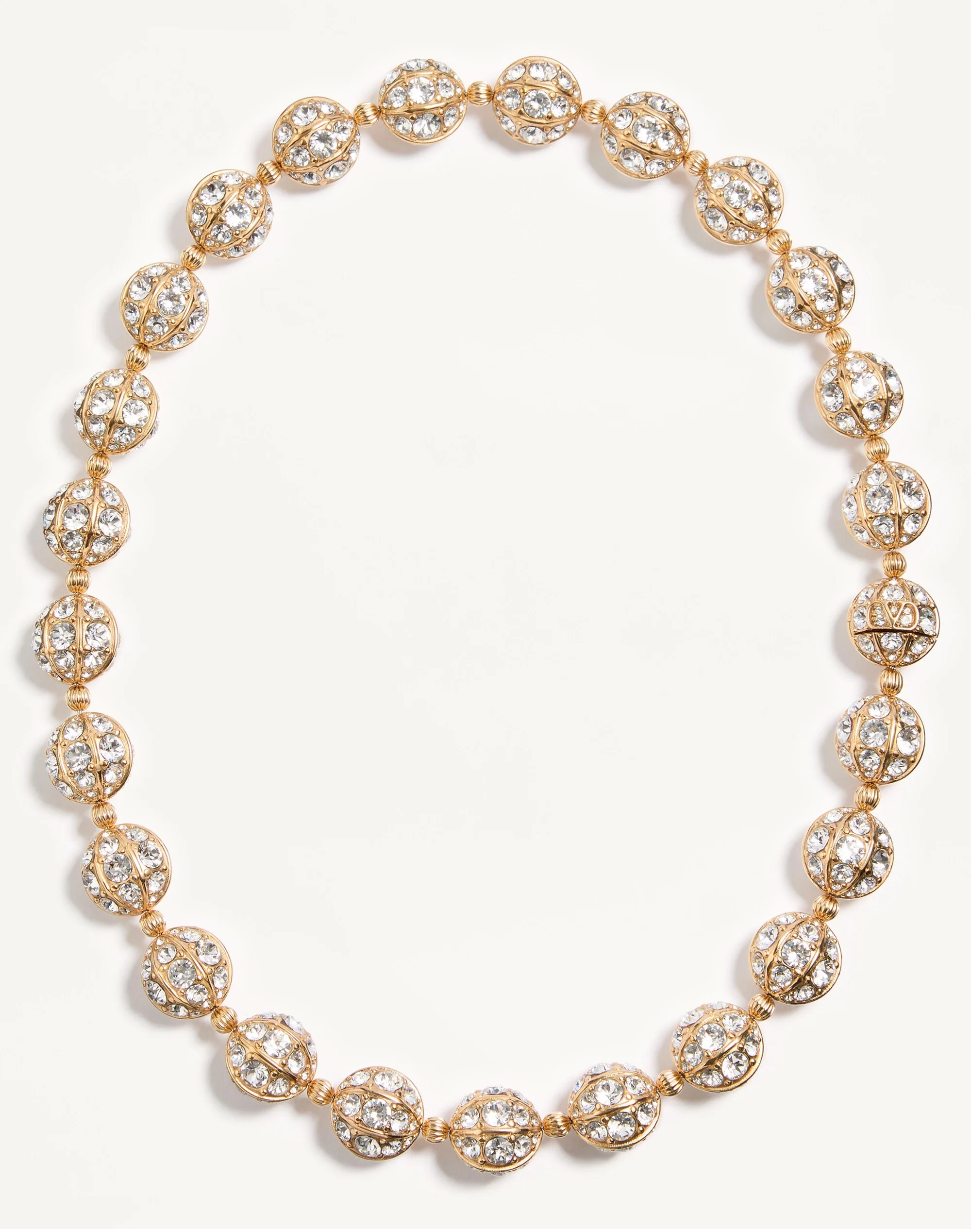 POETIQUES DES GOUTTES METAL AND SWAROVSKI® CRYSTAL NECKLACE - 1