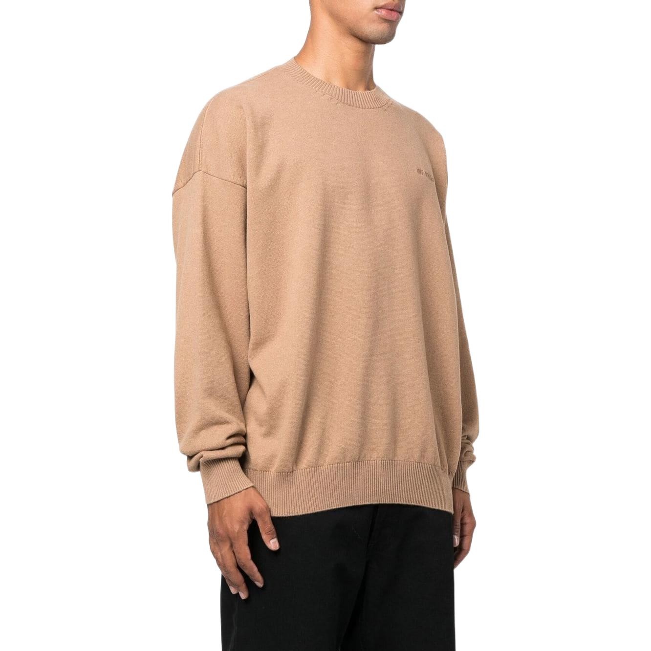 Off-White Logo-Embroidered Knitted Jumper OMHE138F22KNI0016262 - 4