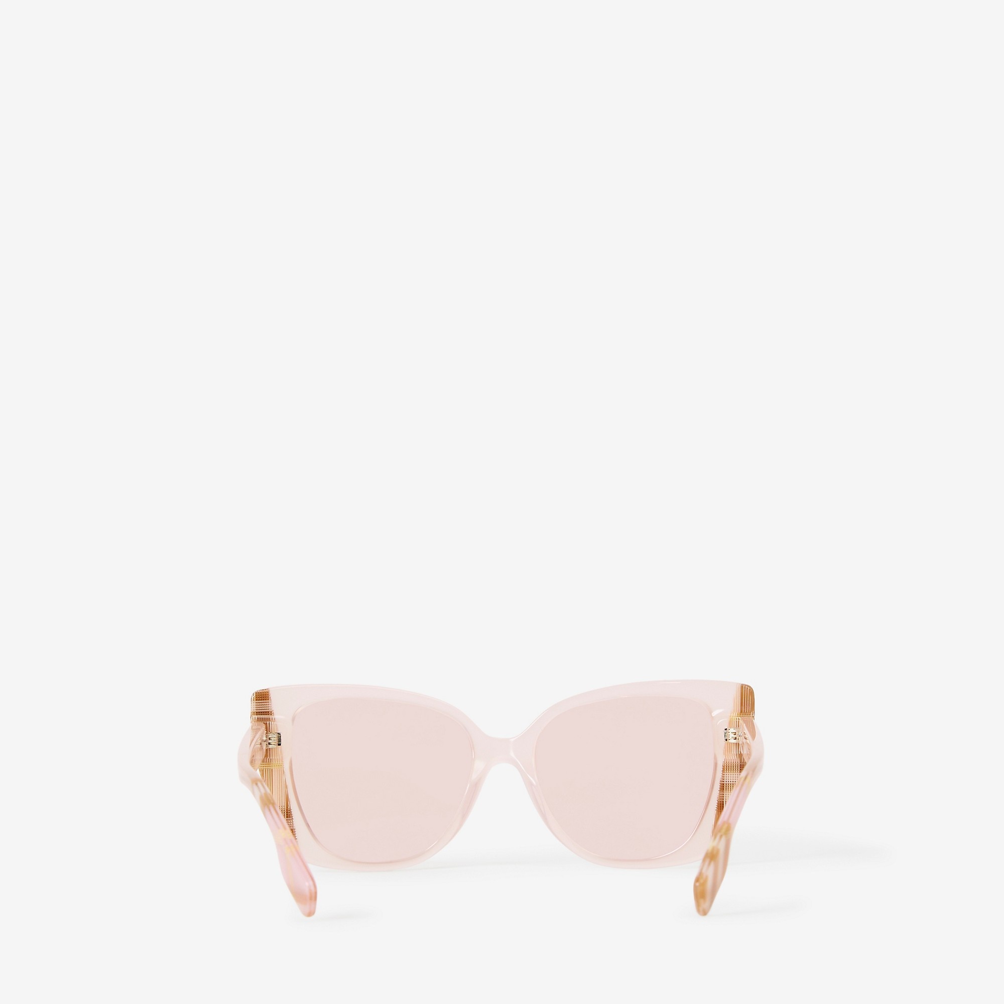 Check Oversized Cat-eye Frame Sunglasses - 3
