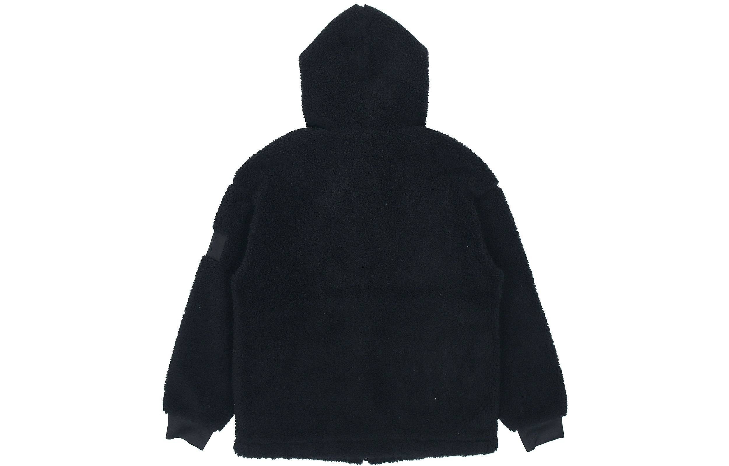 PUMA lamb's wool hooded Stay Warm Windproof logo Jacket Black 535066-01 - 2