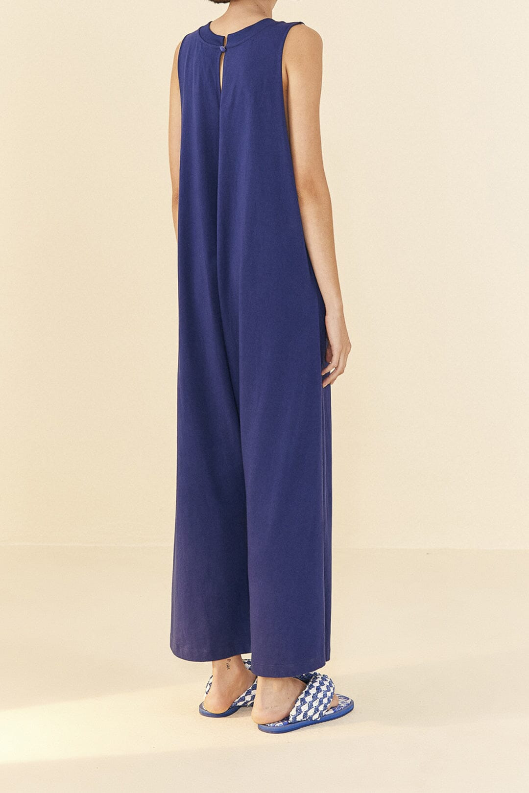 Navy Blue Nature Organic Cotton Jumpsuit - 3