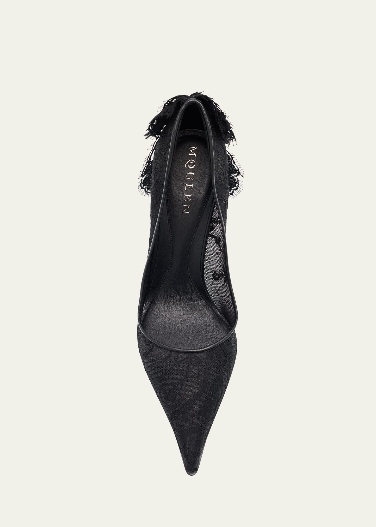 Floral Lace Pumps - 5