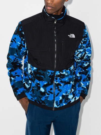 The North Face camouflage print fleece jacket outlook