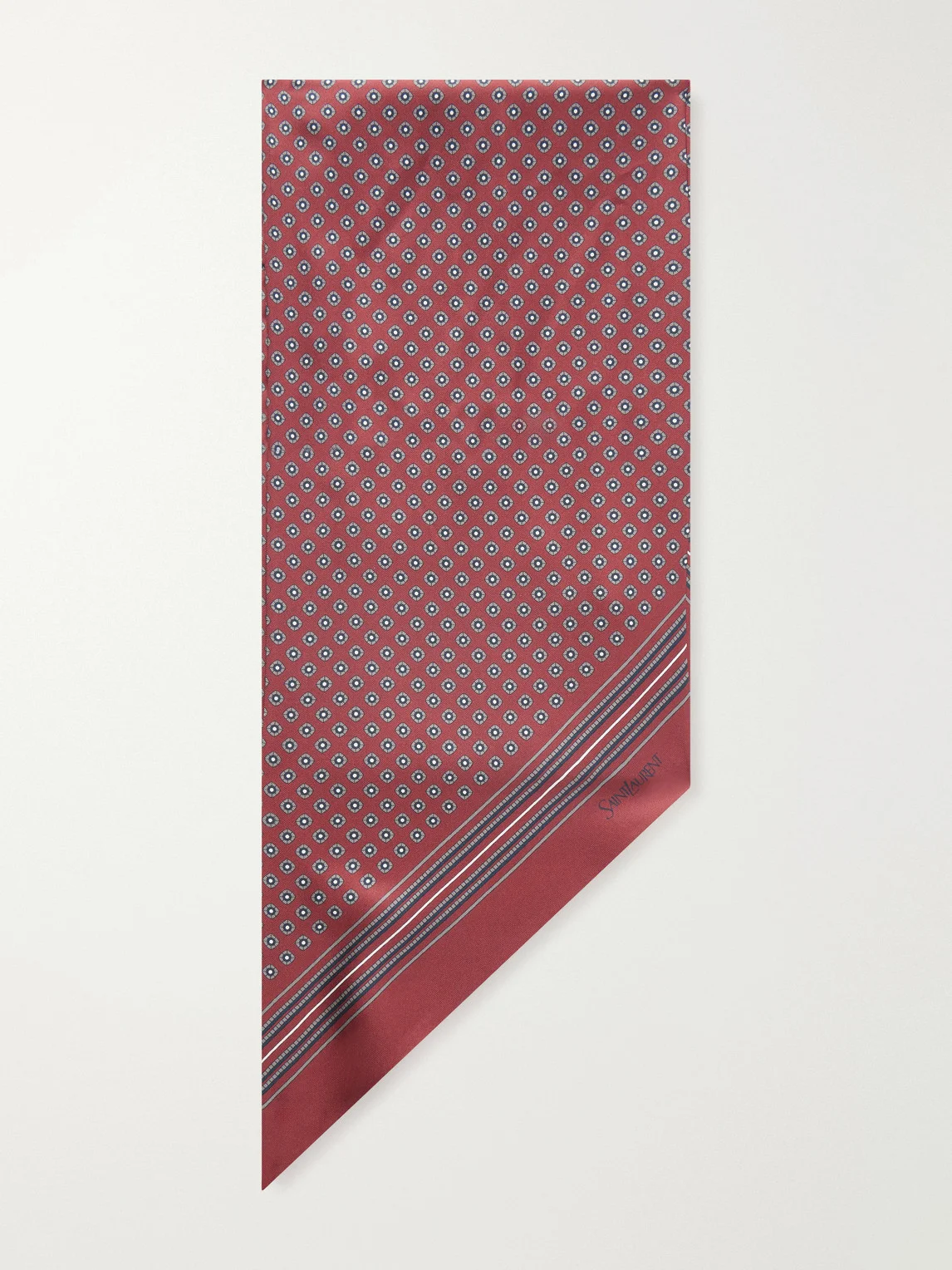Printed Silk-Twill Scarf - 1