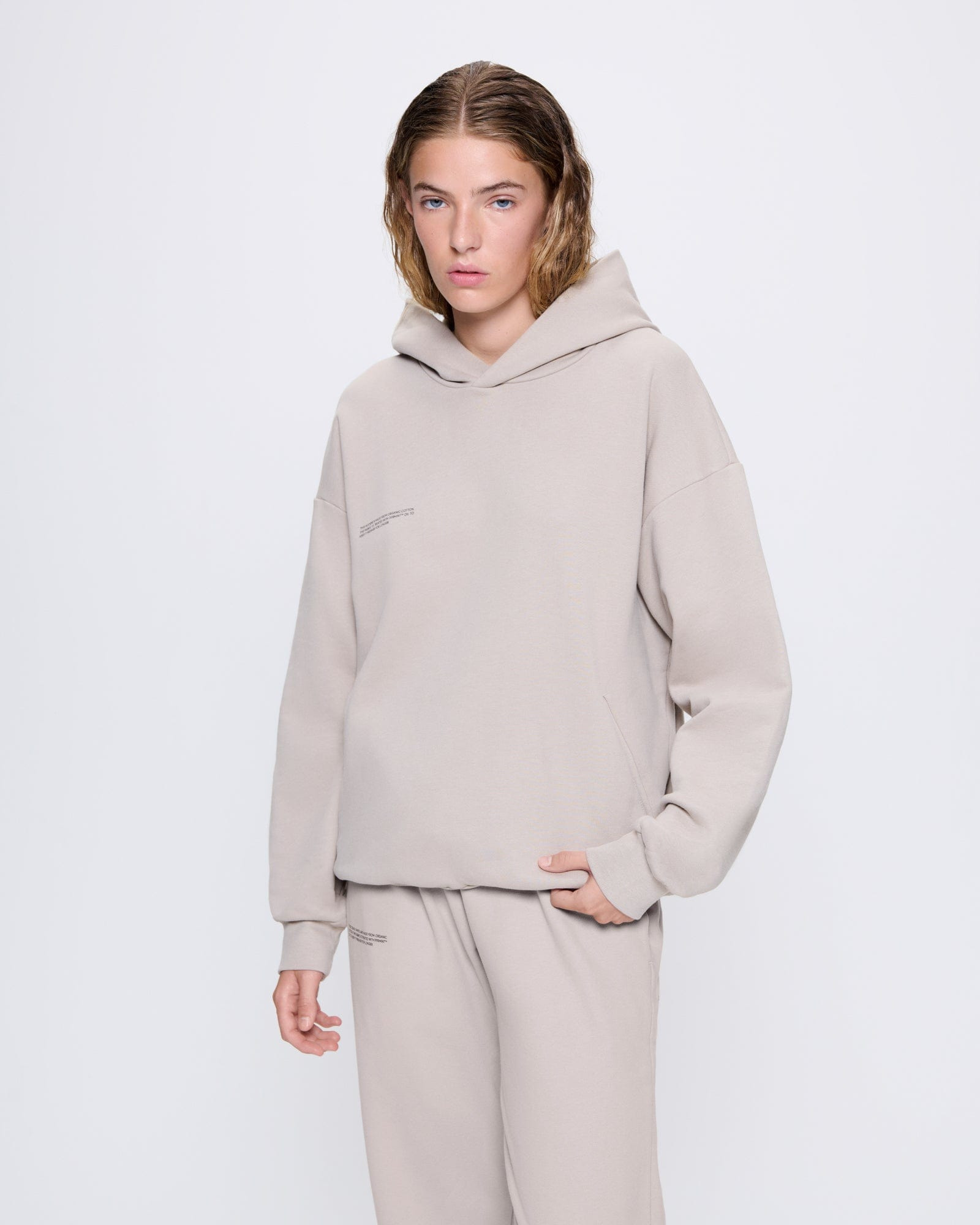 Womens 365 Midweight Hoodie - Stone - 2