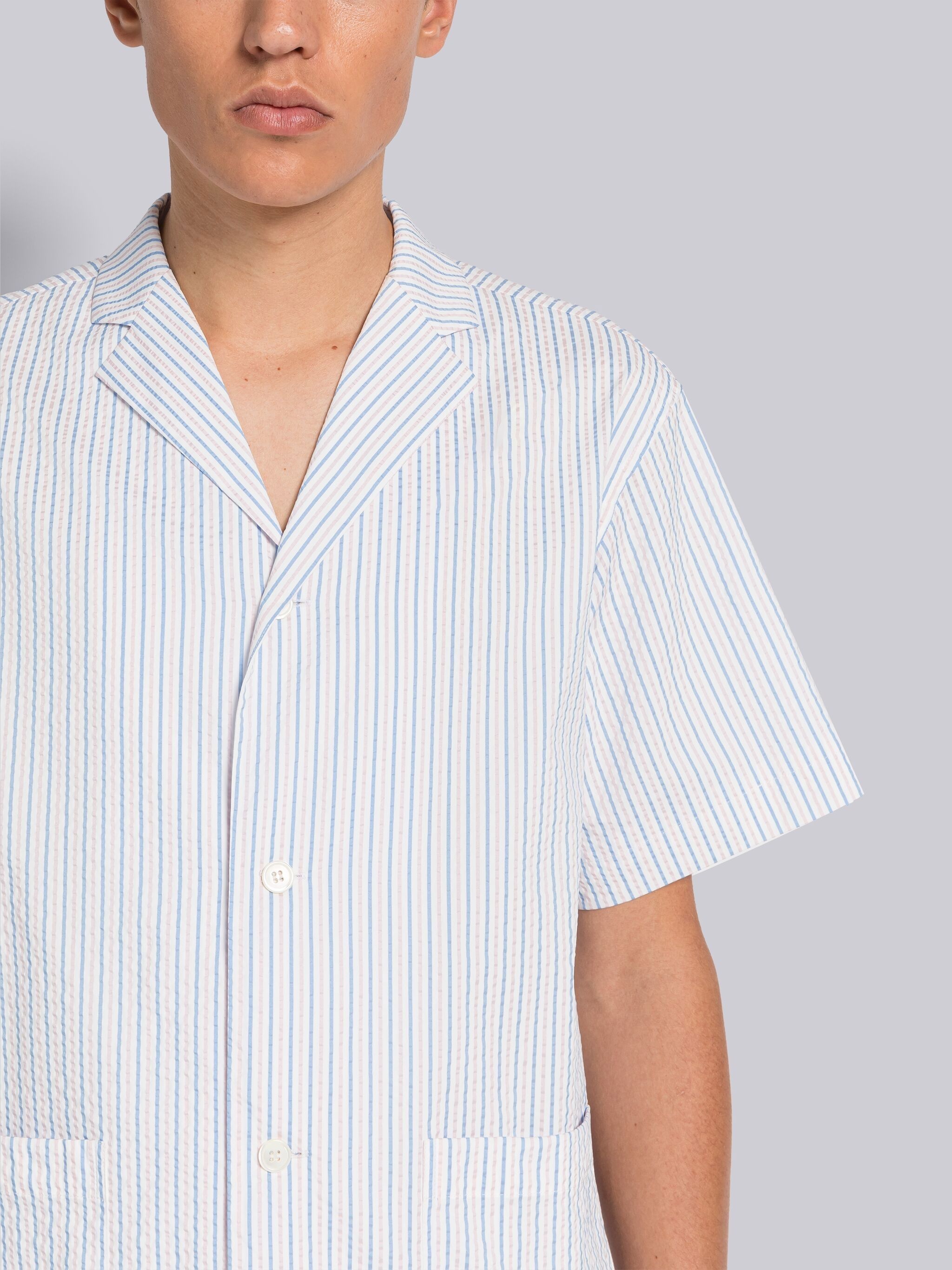 SEERSUCKER TECH SWIM SHIRT - 5