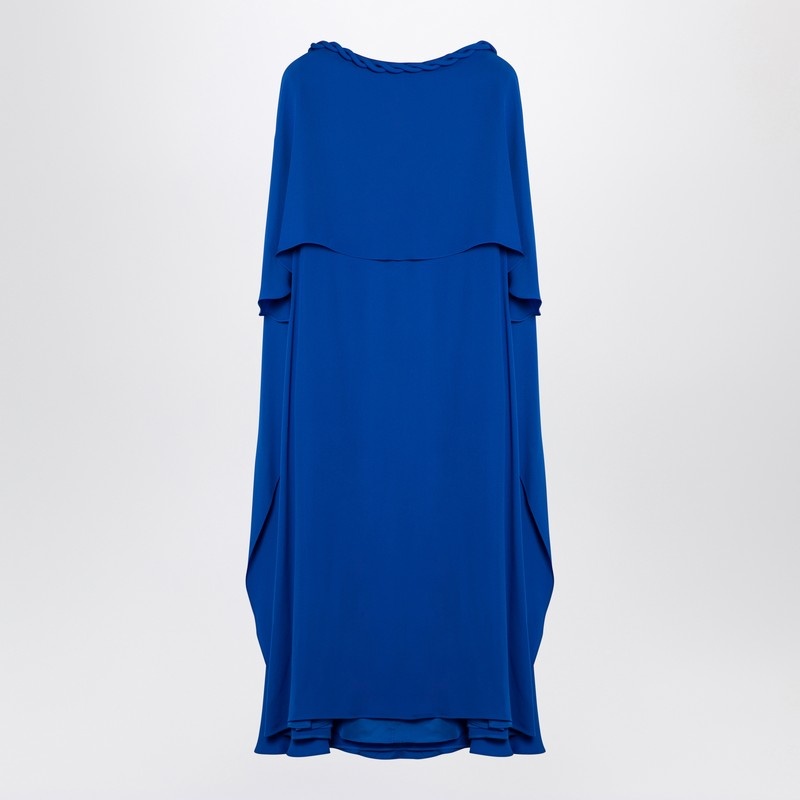 Valentino Electric Blue Silk Midi Dress Women - 1