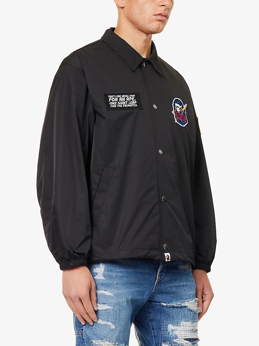 Moon Coach welt-pockets relaxed-fit shell jacket - 3