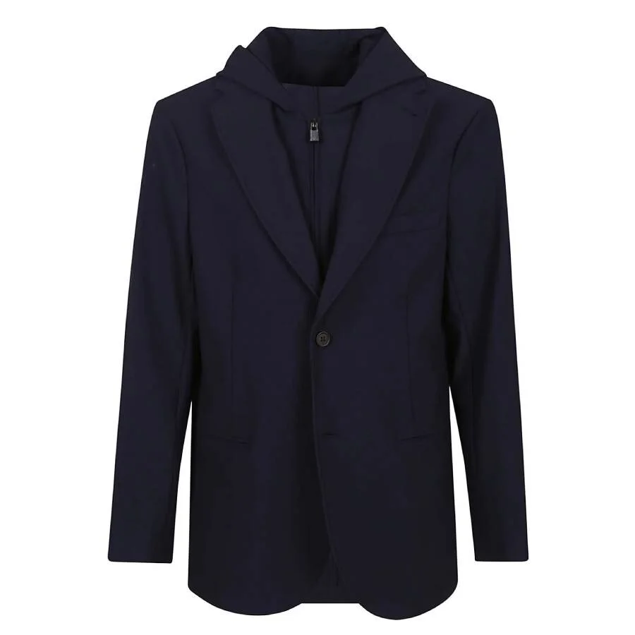 Emporio Armani Nylon Blazer With Detachable Inner Panel And Hood - 1