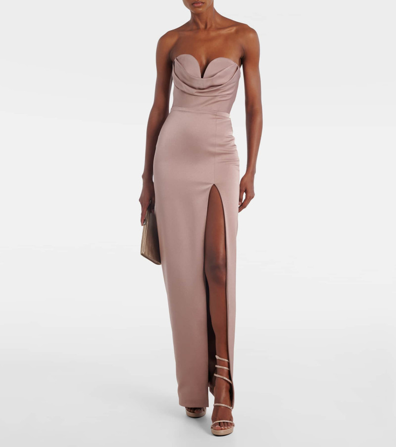 RENE CAOVILLA Cleo embellished satin sandals outlook