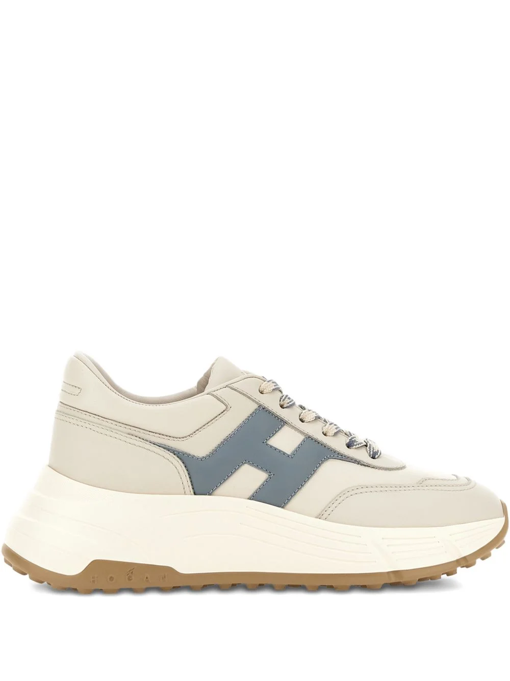 Hi-Fi leather sneakers - 1