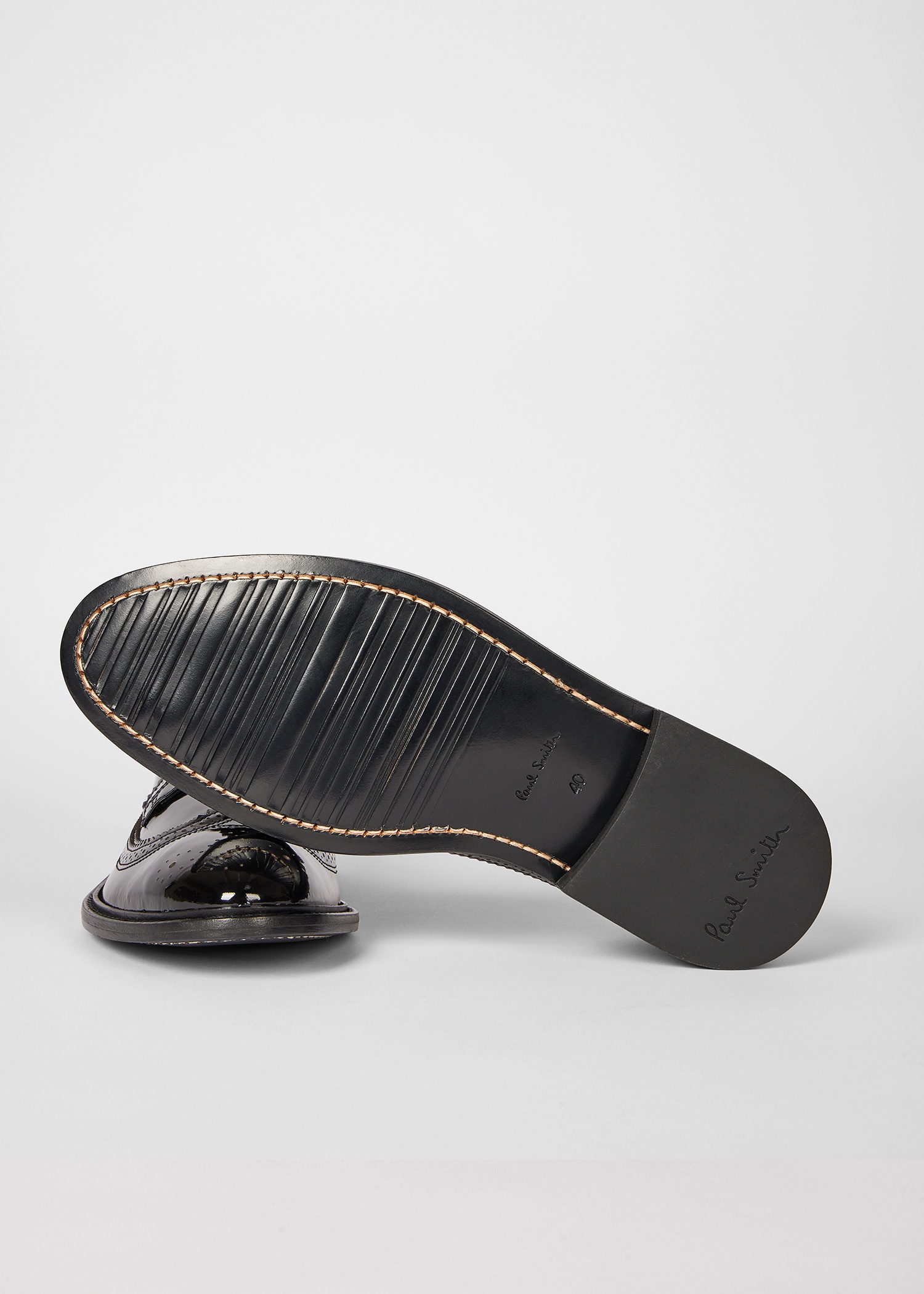 Women's Black 'Fuentes' Patent Leather Brogues - 3