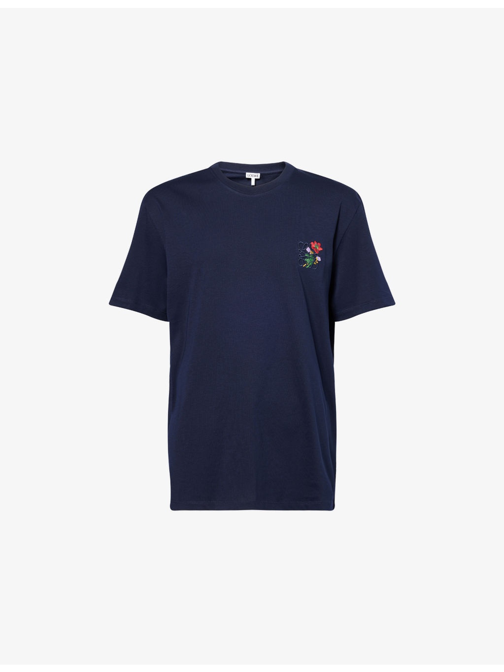 Embroidered Relaxed-Fit Cotton-Jersey T-Shirt - 1