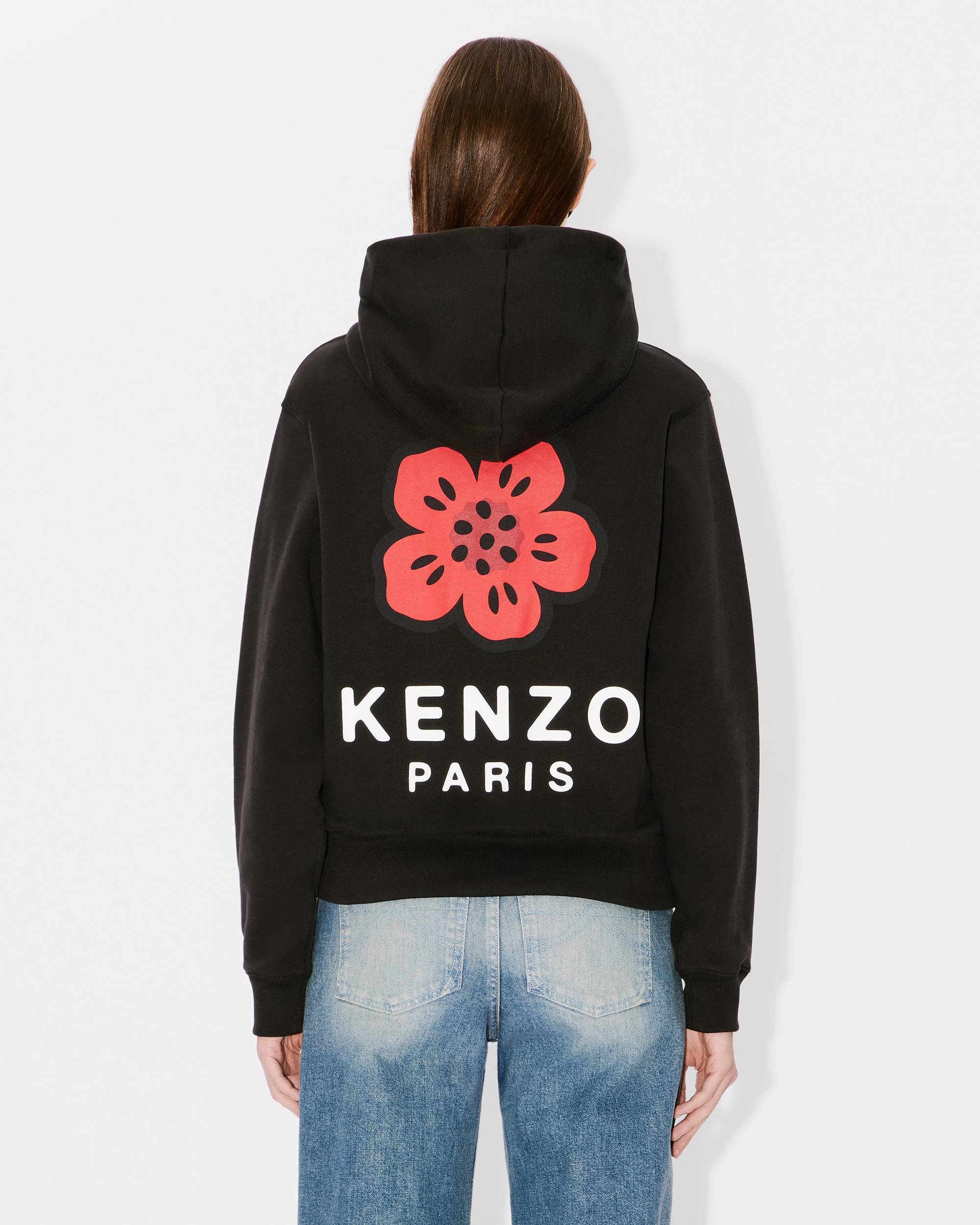 'Boke Flower' classic embroidered hoodie - 4