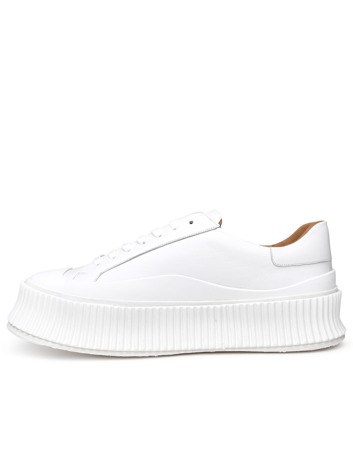 JIL SANDER Sneaker In Pelle Bianca - 3