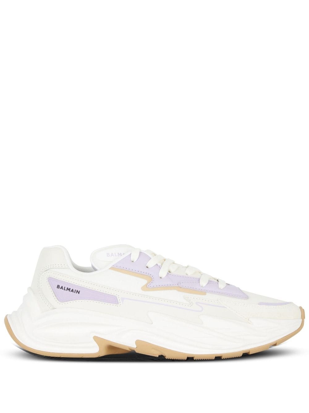 B-DR4G0N panelled lace-up sneakers - 1