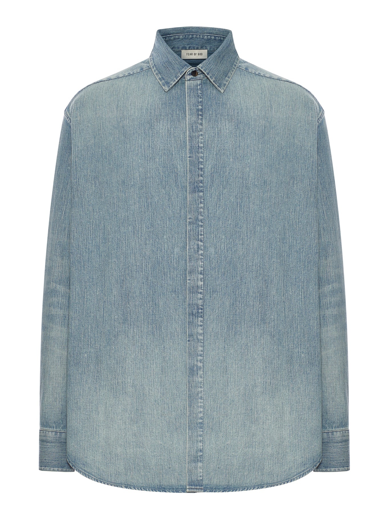 DENIM BUTTON UP SHIRT - 1