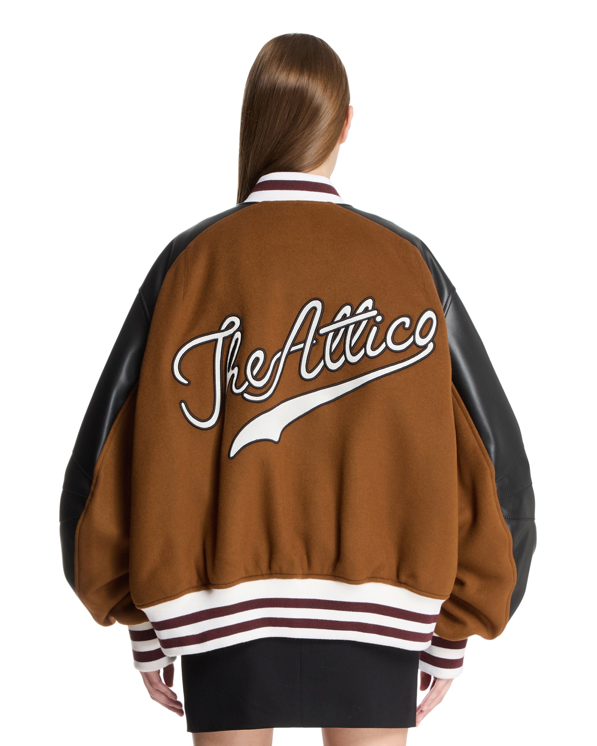 Camel Wool Cloth Bomber Jacket - 3