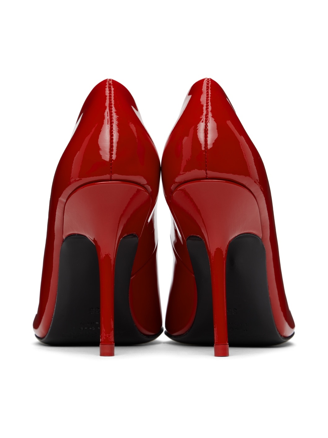 Red Leather Heels - 2