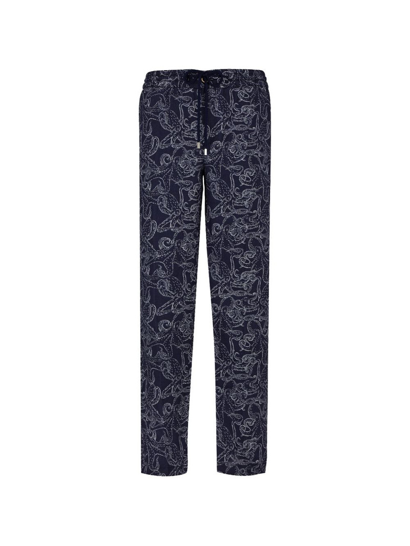 printed drawstring trousers 1