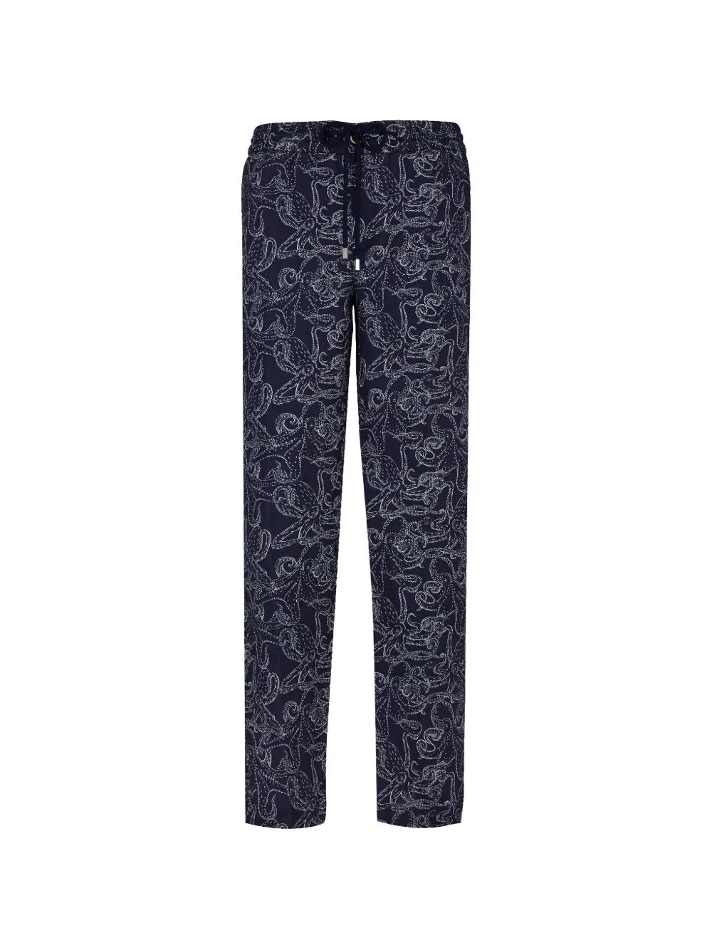 printed drawstring trousers - 1