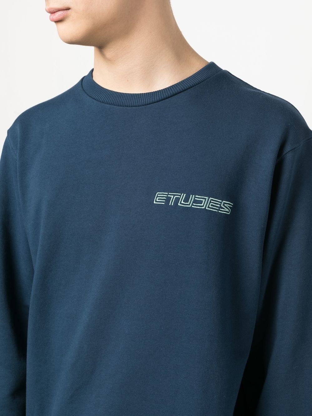 embroidered-logo sweatshirt - 5