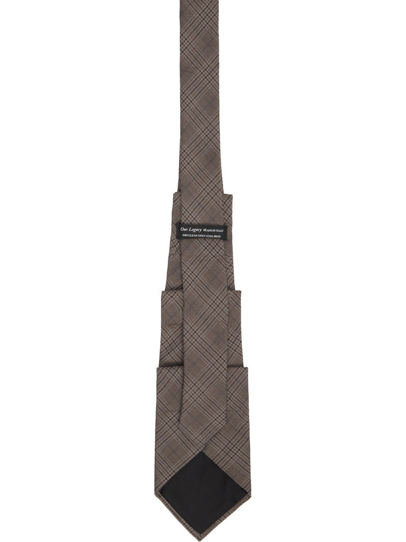 Our Legacy Brown Pleated Tie outlook