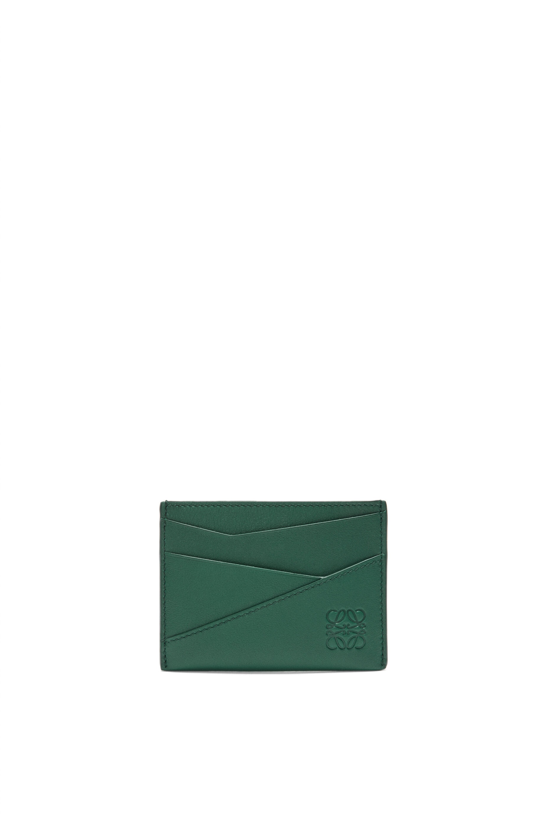 Puzzle plain cardholder in classic calfskin - 1