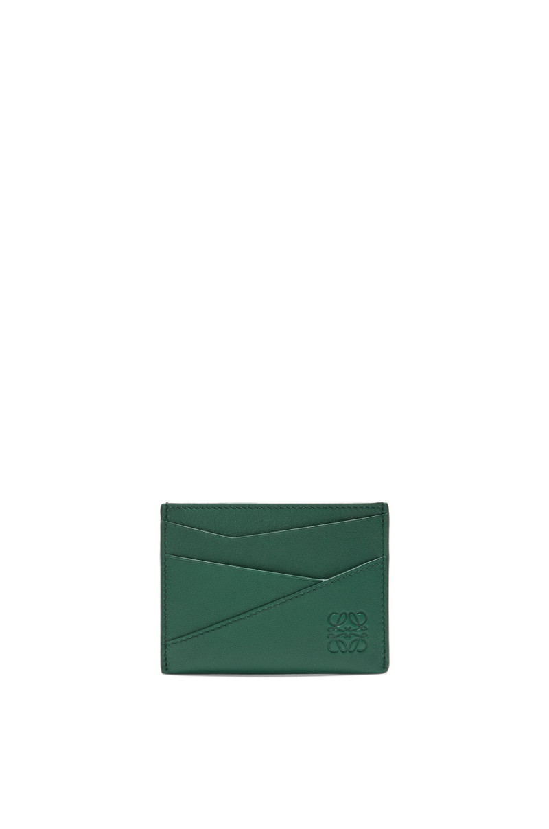 Puzzle plain cardholder in classic calfskin 1