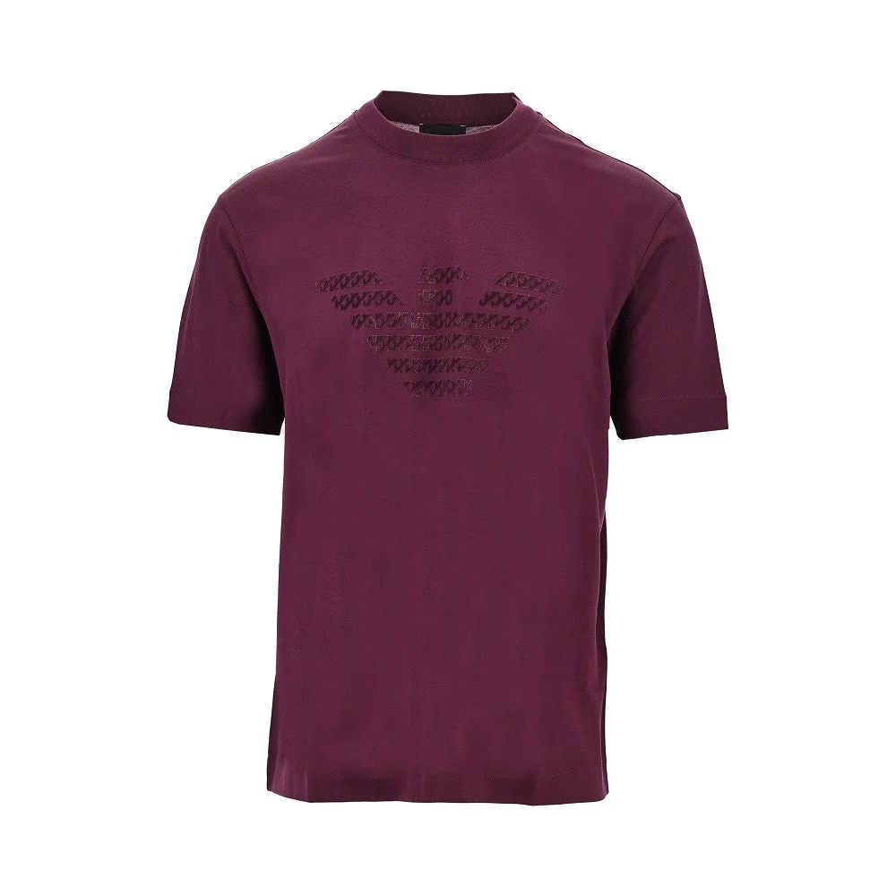 LYOCELL AND COTTON BLEND T-SHIRT WITH LOGO - 1