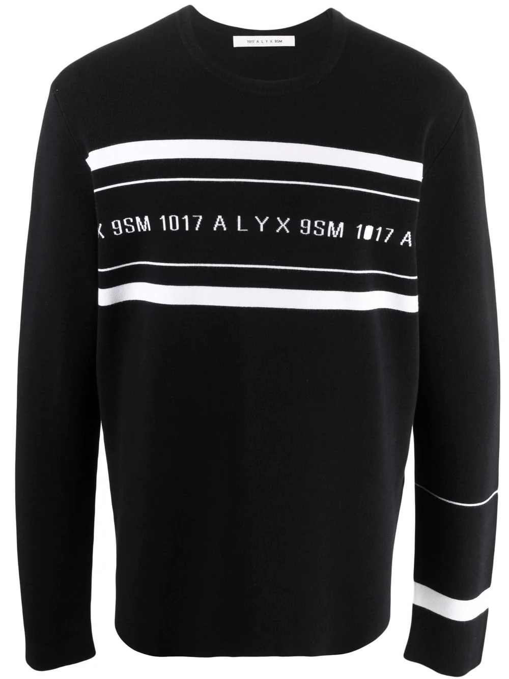 logo-print crew neck sweatshirt - 1