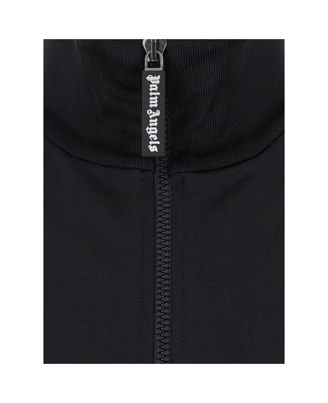 Black Sweatshirt With Lettering Logo Printed On The Back In Tech Fabric Woman - 3