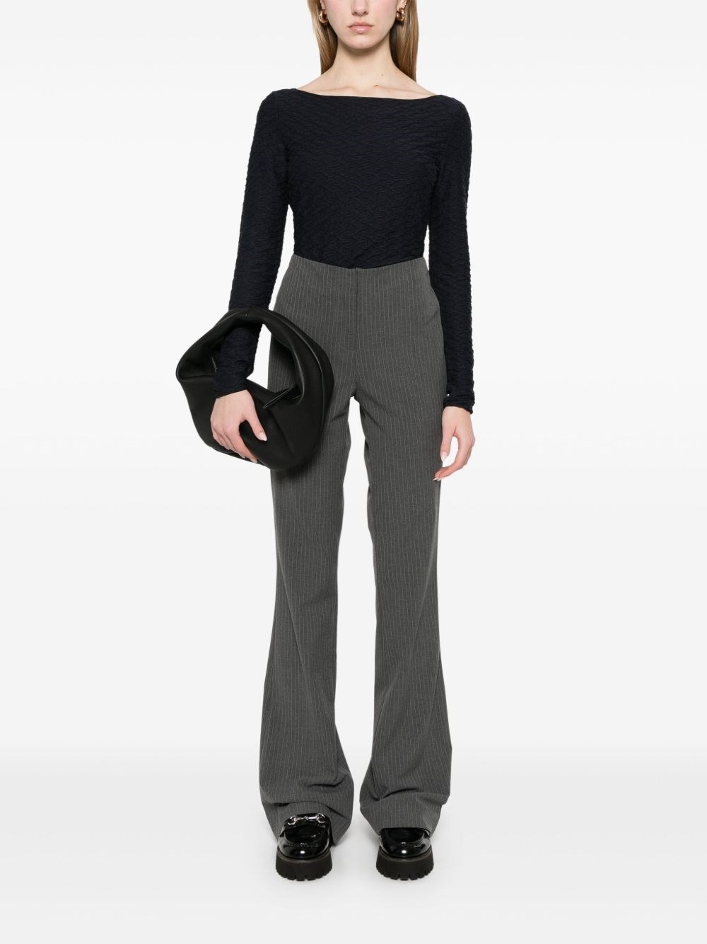 Jacquard boat-neck top - 5