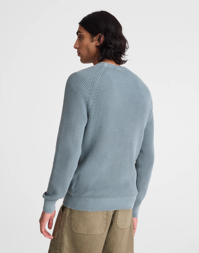 Madewell Cotton Shaker-Stitch Crewneck Sweater outlook