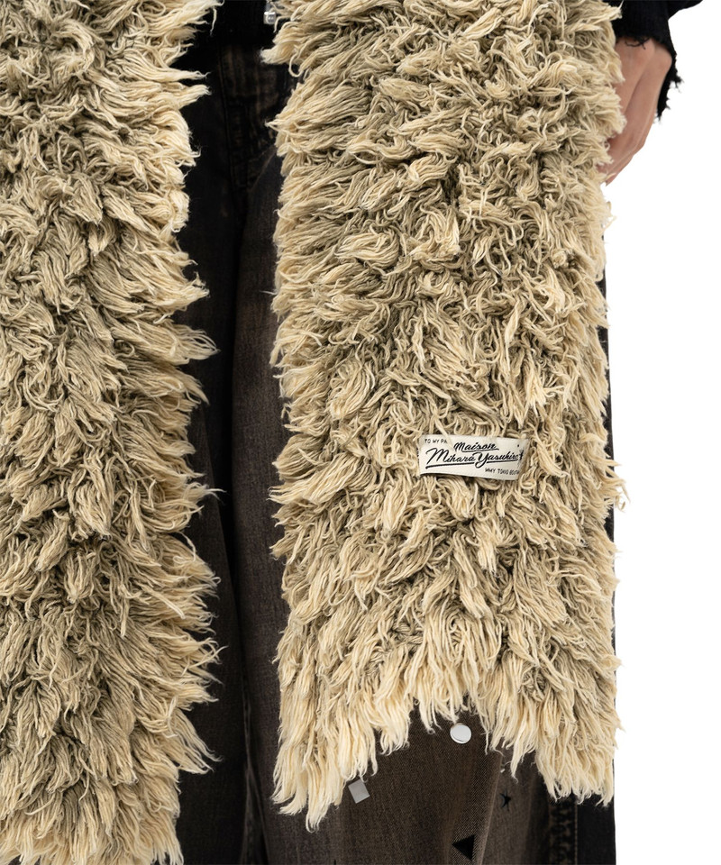 Bleached Shaggy Knit Scarf 6