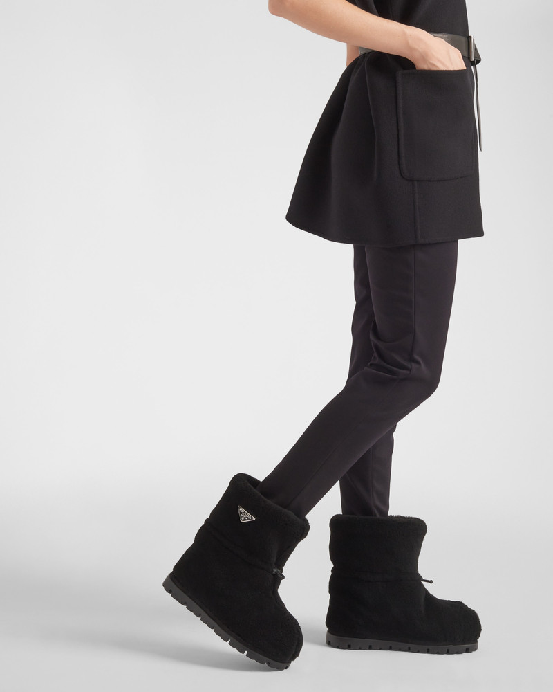 Prada Shearling booties outlook