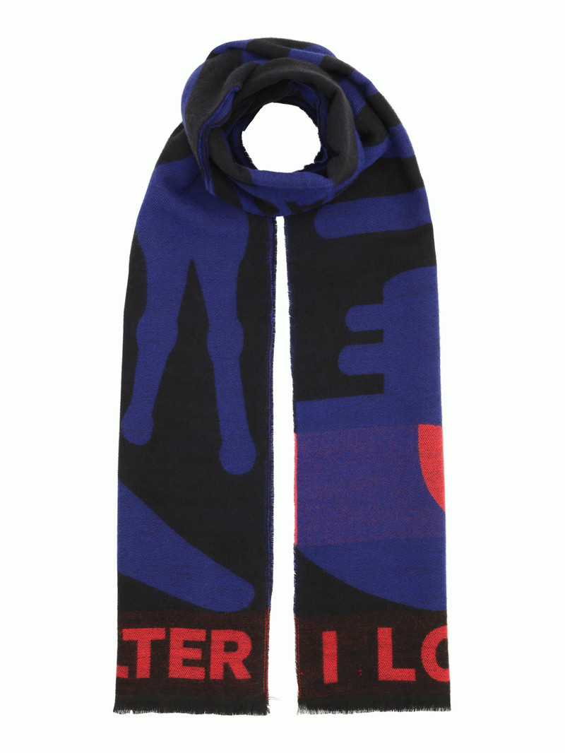 Walter Van Beirendonck NEW SCARF SINGLE - BLACK outlook