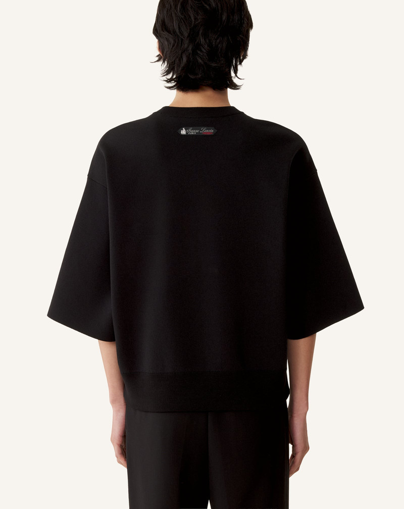 LOOSE-FIT T-SHIRT IN SILK AND COTTON JACQUARD 4
