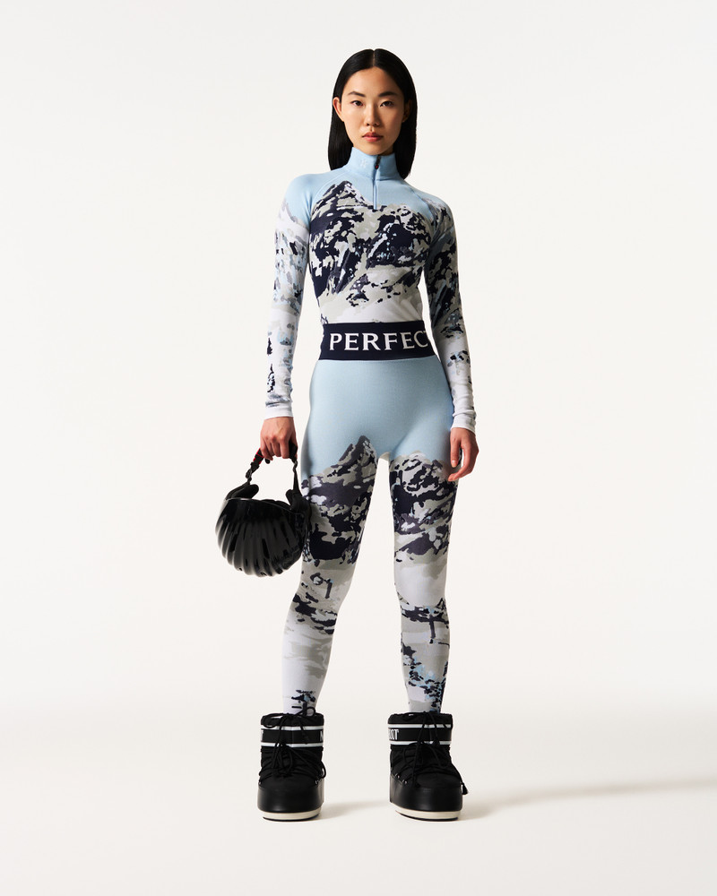 PERFECT MOMENT Mountain Print Jacquard Legging outlook